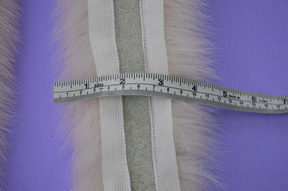 Ivory Fox Fur Collar – genuine Arctic fox pelt – image 6
