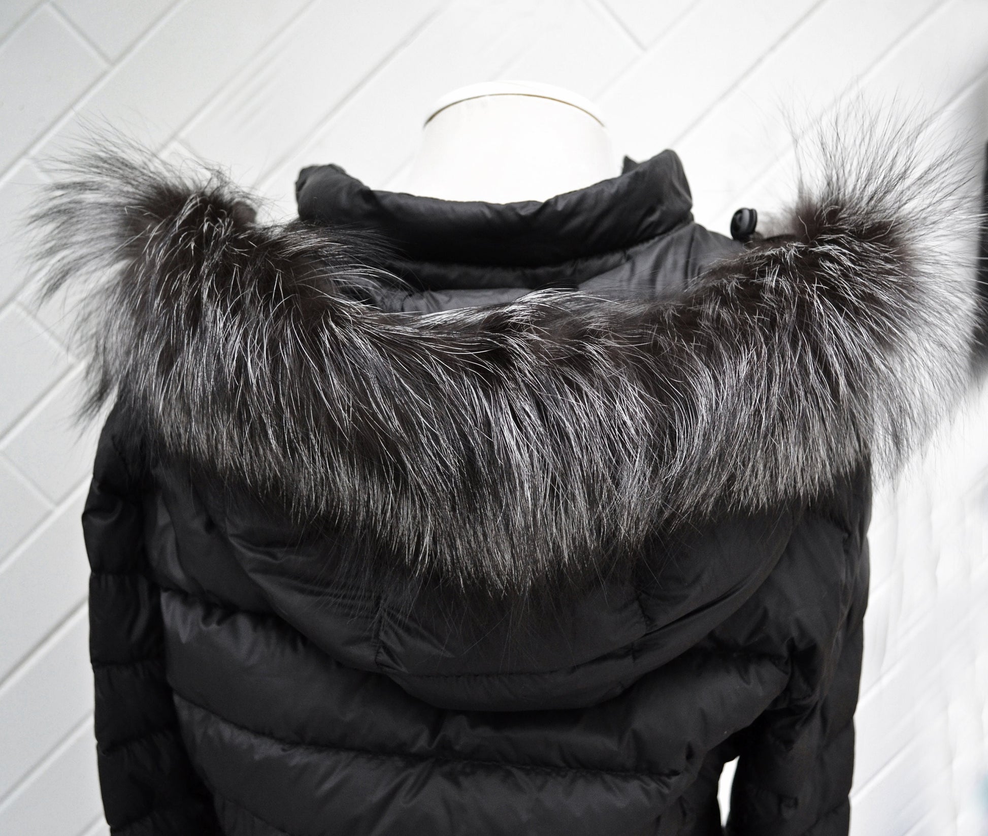 BY ORDER 60cm Real Silver Fox Fur Trim Hood, Fur collar trim, Fox Fur Collar, Fur Scarf, Fur Ruff, Fox Fur Hood, Fox Fur, Fur stripe