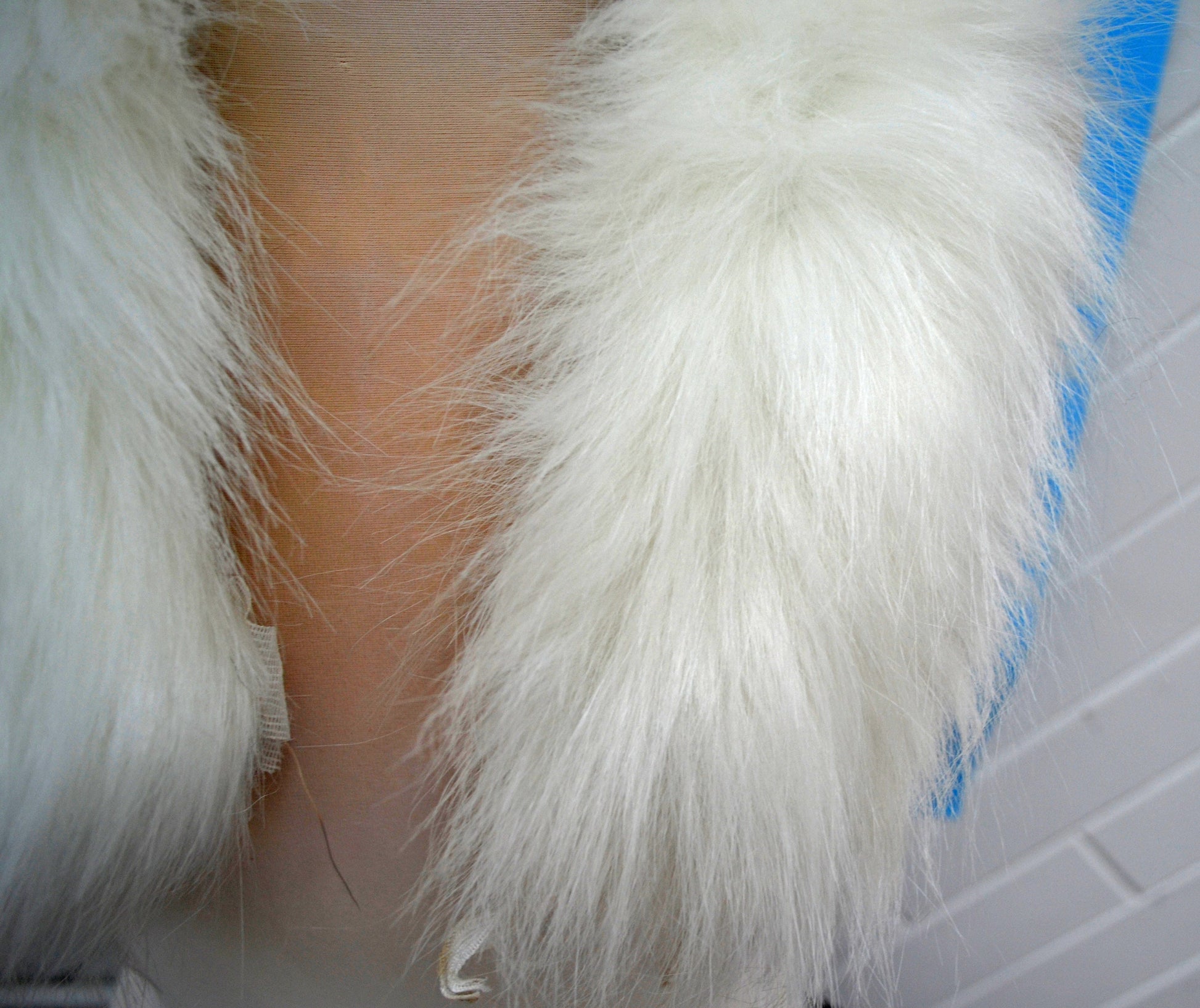 BY ORDER Faux Fur Vegan Trim Hood 70 cm, Faux Fur Collar Trim, Fake Fur, Fur Fabric, Fur Ruff, Faux Fur Hood, Hood Fur Jacket, White