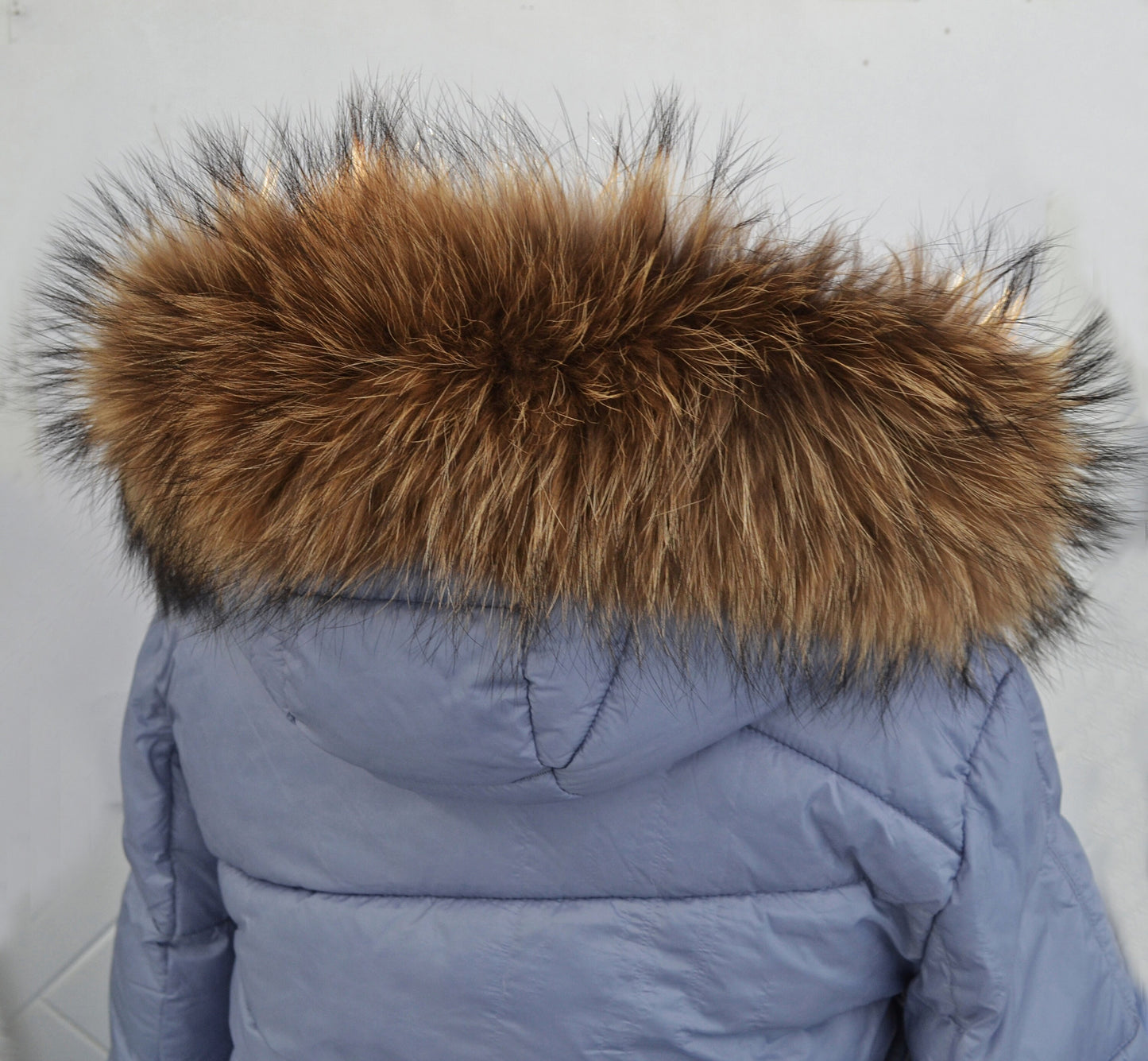 BY ORDER XL Large Full Finnish Real Raccoon Fur Collar, Fur Trim for Hoodie, Raccoon Fur Collar, Fur Scarf, Fur Ruff, Raccoon Fur Hood