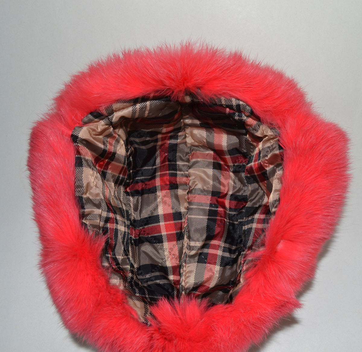 Rabbit fur kids ushanka hat with ear flaps – view 9