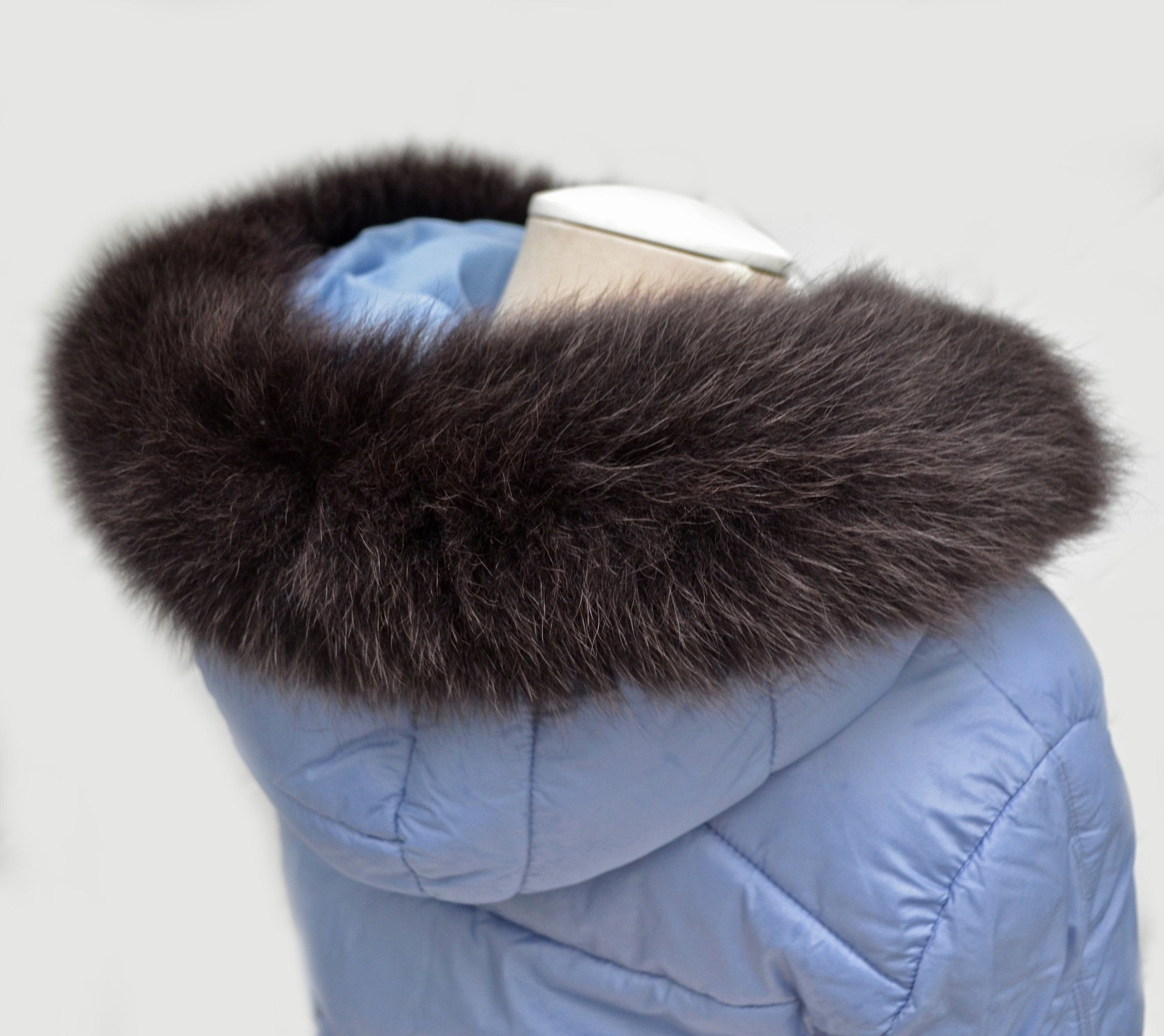 BY ORDER, Real Fox Fur (Tail) Trim Hood, Fur collar trim, Fox Fur Collar, Fur Scarf, Fur Ruff, Fur Hood, Fur stripe, Coat Trim, Jacket