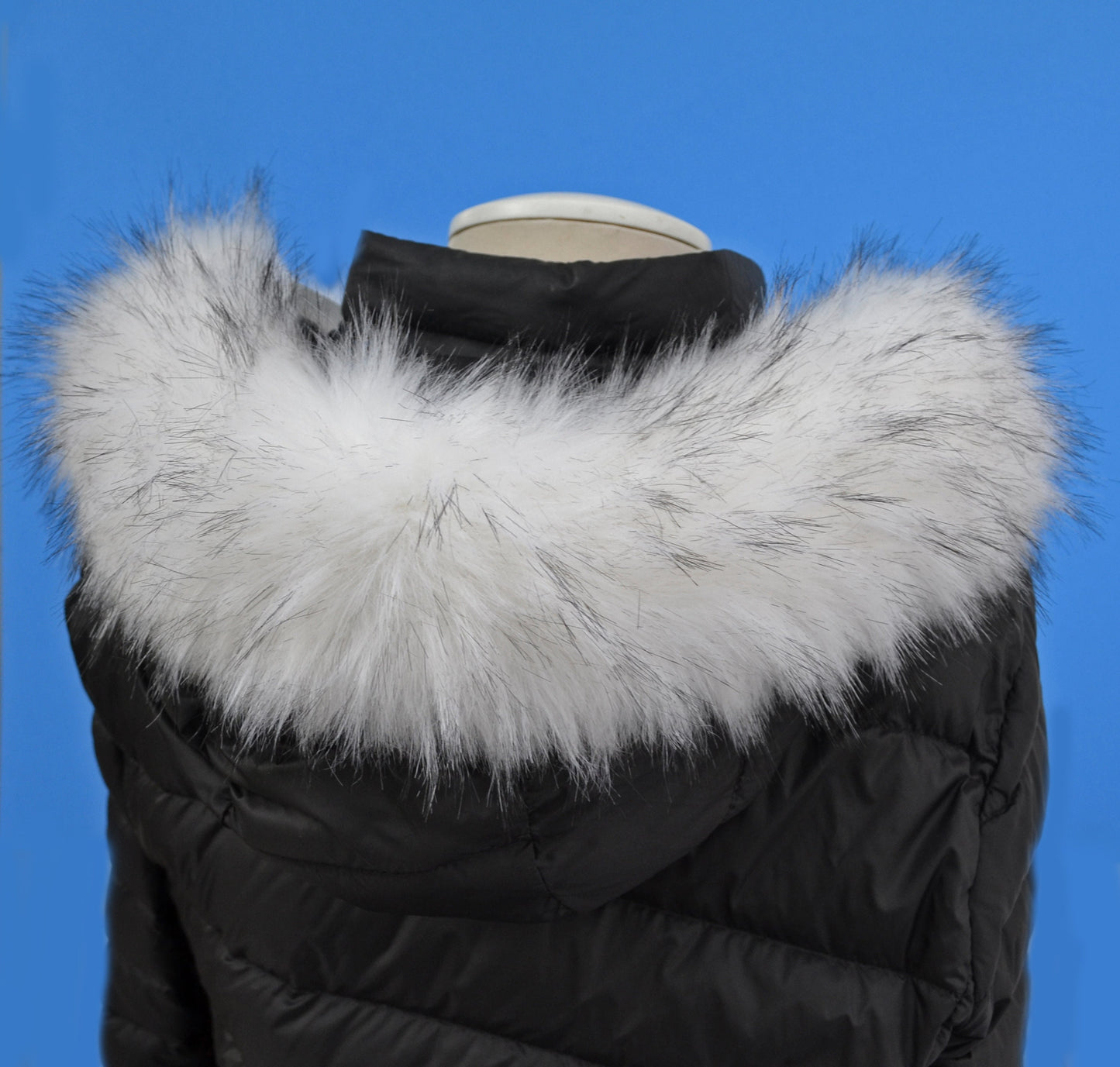 BY ORDER Faux Fur Vegan Trim Hood 70 cm, Faux Fur Collar Trim, Fake Fur, Fur Fabric, Fur Ruff, Faux Fur Hood, Hood Fur Jacket, White