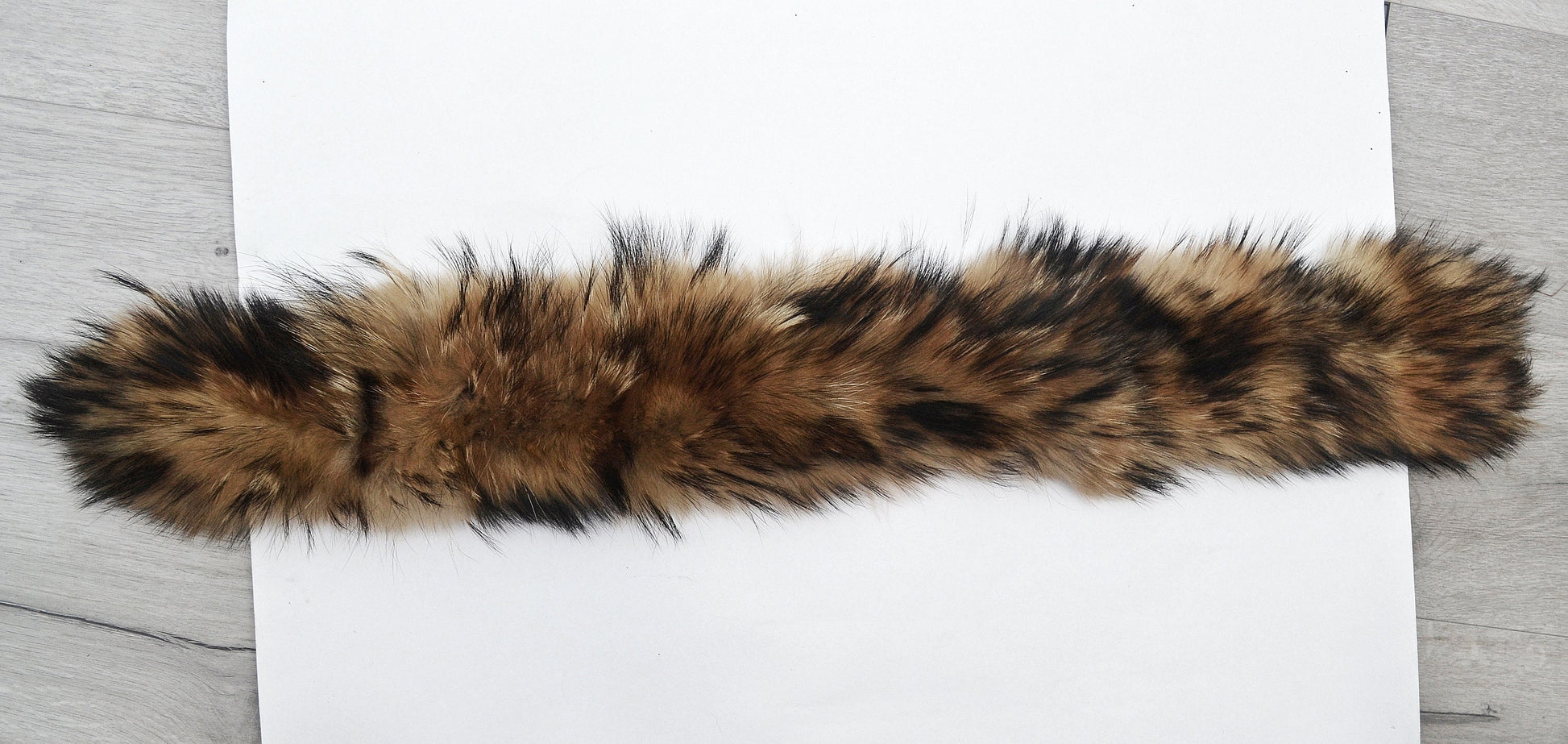 By Order From Pieces! XL Large Full Finnish Real Raccoon Fur Collar, Fur Trim for Hoodie, Raccoon Fur Collar, Fur Scarf, Fur Ruff, Fur