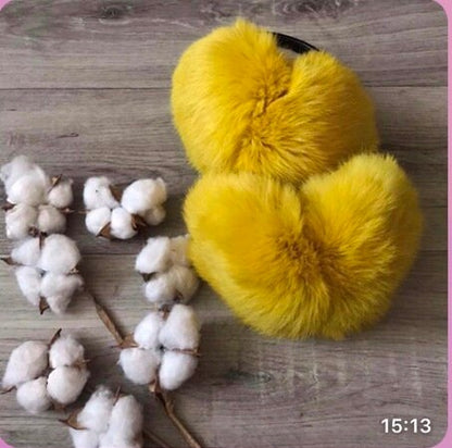 Real Fur Earmuffs, Rabbit Fur Ear Warmer, Pink Earmuffs, Large Ear Muffs, Fluffy Ear Muffs, Earmuffs Women, Rabbit Fur, Ear Warmers, Green