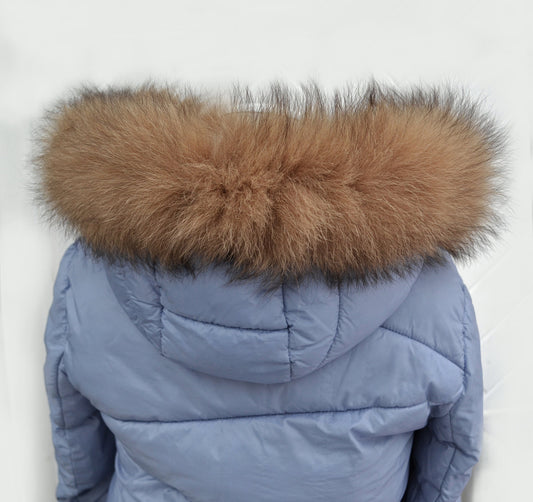 BY ORDER, Real Fox Fur (Tail) Trim Hood, Fur collar trim, Fox Fur Collar, Fur Scarf, Fur Ruff, Fur Hood, Fur stripe, Coat Trim, Jacket