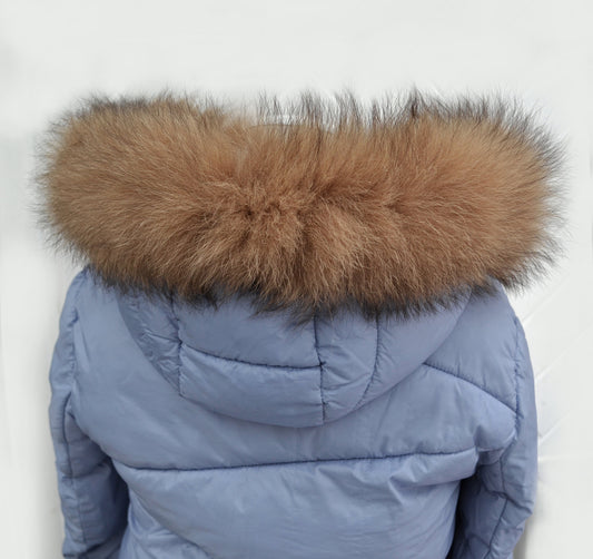 BY ORDER, Real Fox Fur (Tail) Trim Hood, Fur collar trim, Fox Fur Collar, Fur Scarf, Fur Ruff, Fur Hood, Fur stripe, Coat Trim, Jacket