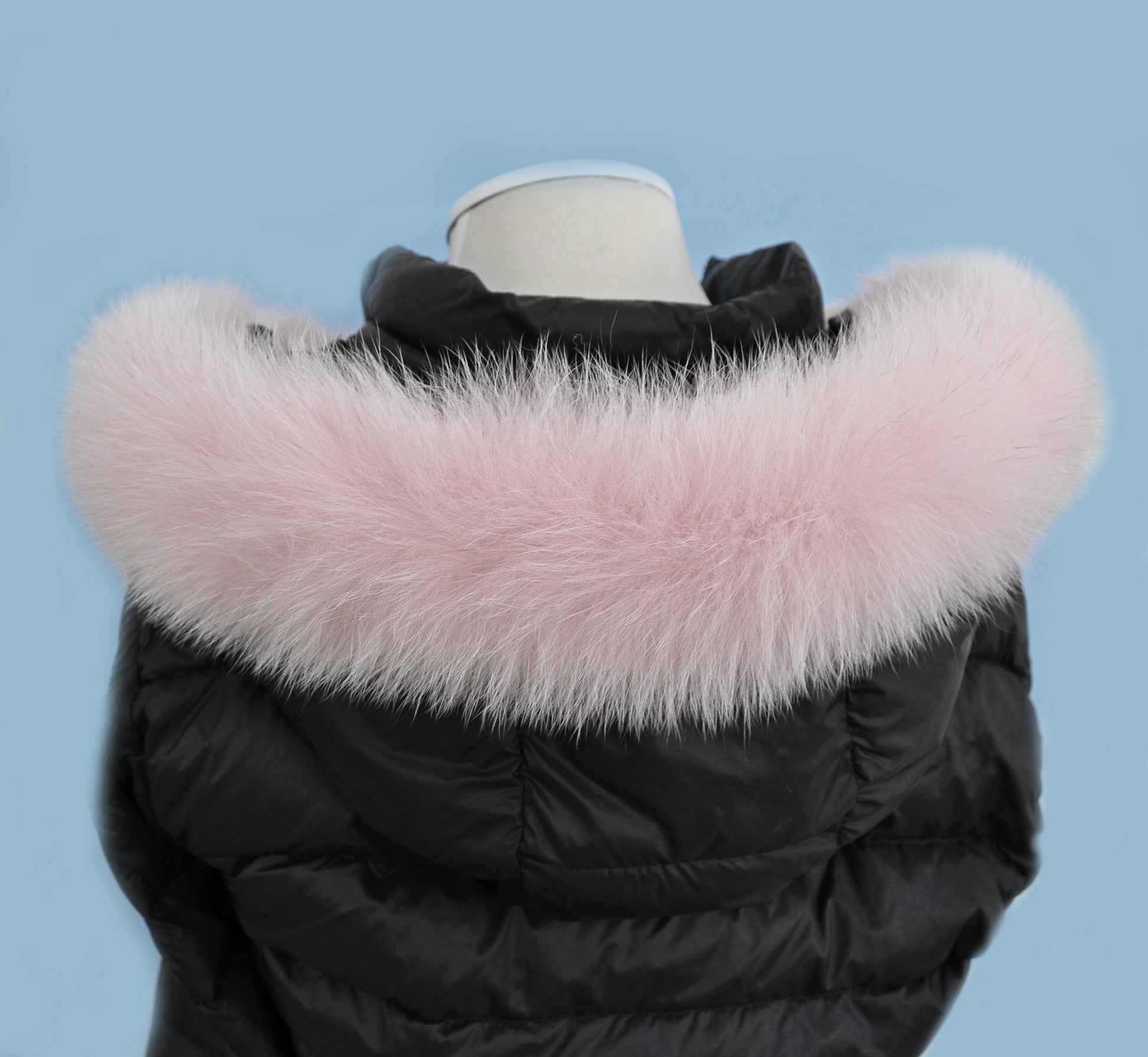 BY ORDER, not Tail, High Quality Real Pink Fox Fur Trim Hood, Fur collar trim, Fox Fur Collar, Fur Scarf, Fur Ruff, Fox Fur Hood, Fox