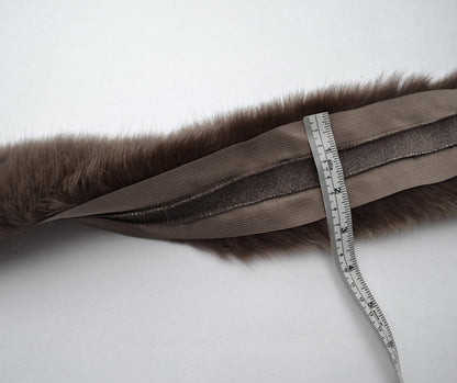 Brown Fox Fur Hood – genuine Arctic fox pelt – image 8