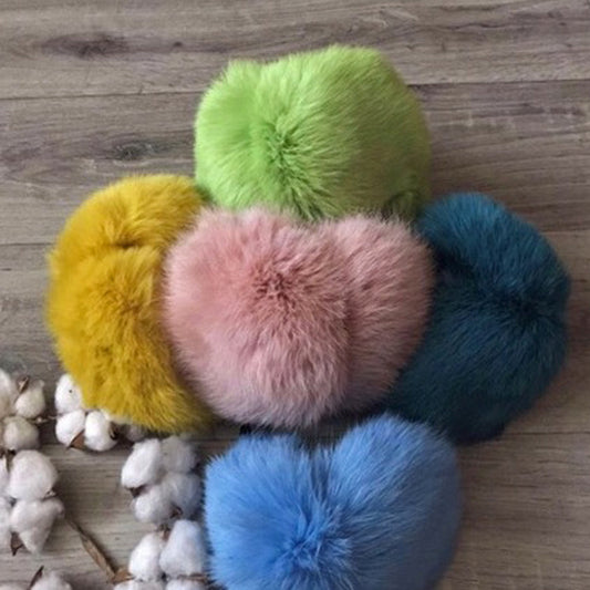 Real Fur Earmuffs, Rabbit Fur Ear Warmer, Pink Earmuffs, Large Ear Muffs, Fluffy Ear Muffs, Earmuffs Women, Rabbit Fur, Ear Warmers, Green