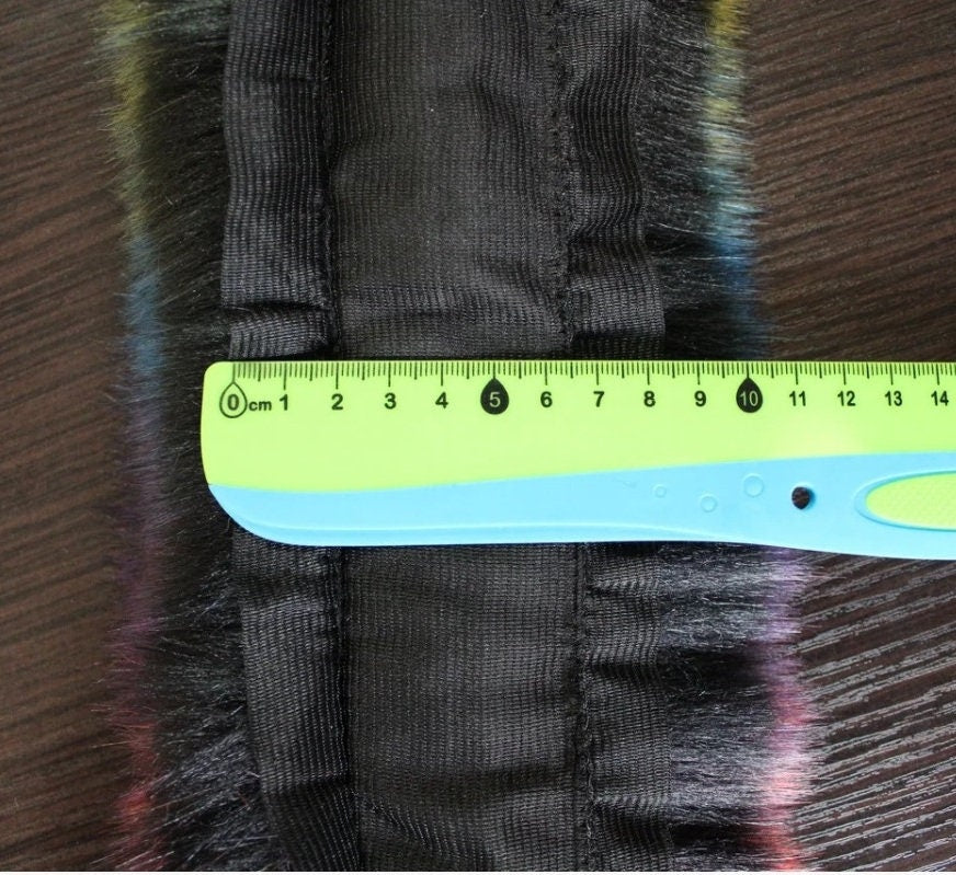 BY ORDER Faux Fur Vegan Trim Hood 70 cm, Faux Fur Collar Trim, Fake Fur, Fur Fabric, Fur Ruff, Faux Fur Hood, Hood Fur Jacket, Multicolor