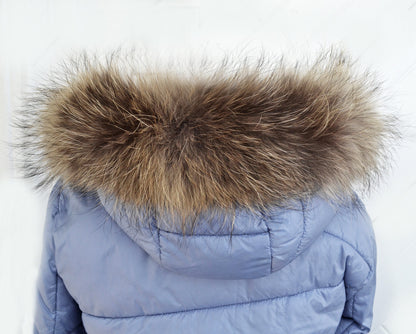 Natural Raccoon Fur Hood Trim – Genuine Finnish Raccoon Pelt