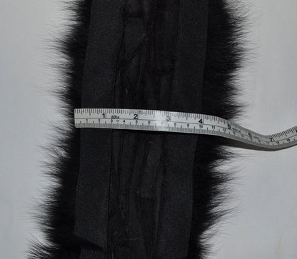 Black Fox Fur Trim – genuine Arctic fox fur pieces – image 6