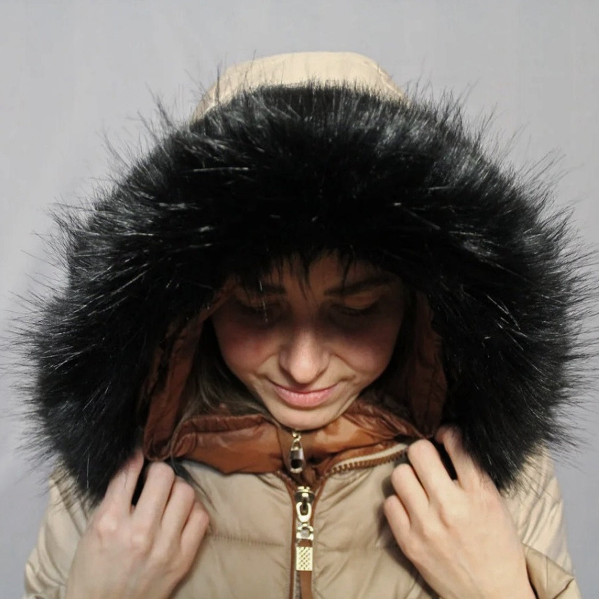 BY ORDER Faux Fur Vegan Trim Hood 70 cm, Faux Fur Collar Trim, Fake Fur, Fur Fabric, Fur Ruff, Faux Fur Hood, Hood Fur Jacket, Vegan Fur