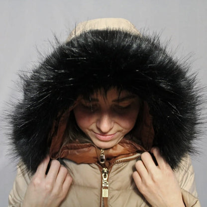 Wide Faux Fur Hood Trim – 18 cm Fur – 60–80 cm – product photo 2