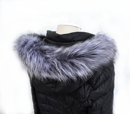 Silver Fox Look Faux Fur Hood Trim – 60–80 cm – product photo 3