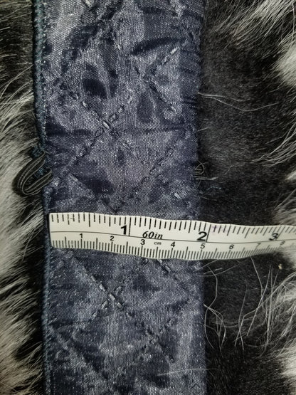 Silver Fox Look Fur Collar Trim double – genuine fox tail fur – image 7