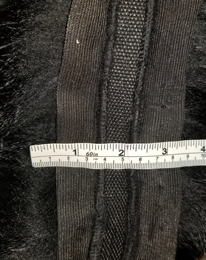 Black Fox Fur Ruff double – genuine fox tail fur – image 9