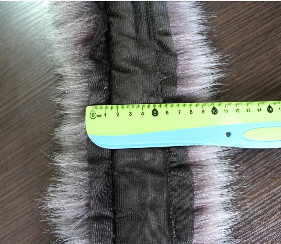 BY ORDER Faux Fur Vegan Trim Hood 70 cm, Faux Fur Collar Trim Like Raccoon, Fake Fur, Fur Fabric, Fur Ruff, Faux Fur Hood, Hood Fur Jacket