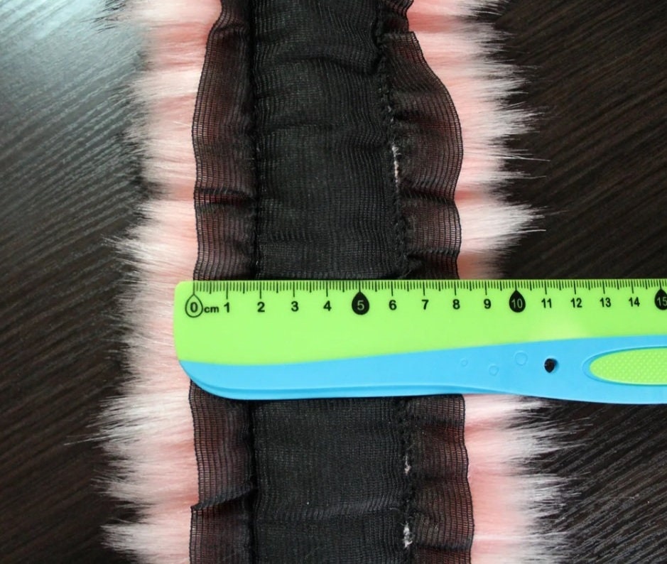 BY ORDER Faux Fur Collar Trim 70 cm, Faux Fur Vegan Trim Hood , Fake Fur, Fur Fabric, Fur Ruff, Faux Fur Hood, Hood Fur Jacket, Pink Fur