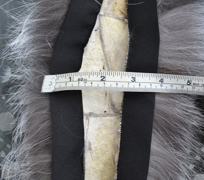Extra Long Length 41 inch XL Large Full Finnish Silver Fox Fur Collar, Fur Trim for Hoodie, Fox Fur Collar, Scarf, READY to SHIP From Pieces