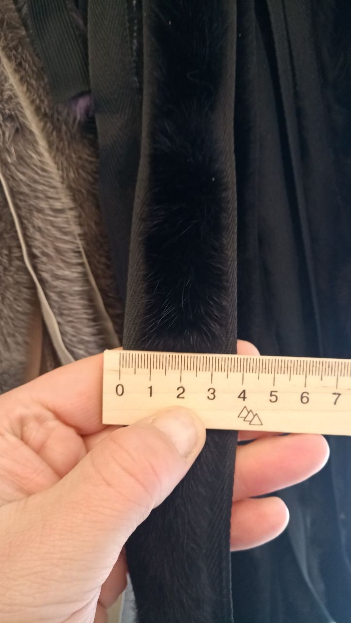 BY ORDER, Real Mink Fur Trimming, Supply for Sewing, Mink Fur Stripes, Mink Fur Trim, Furry Strips, Mink Fur, Fur Edging Trim for Garment