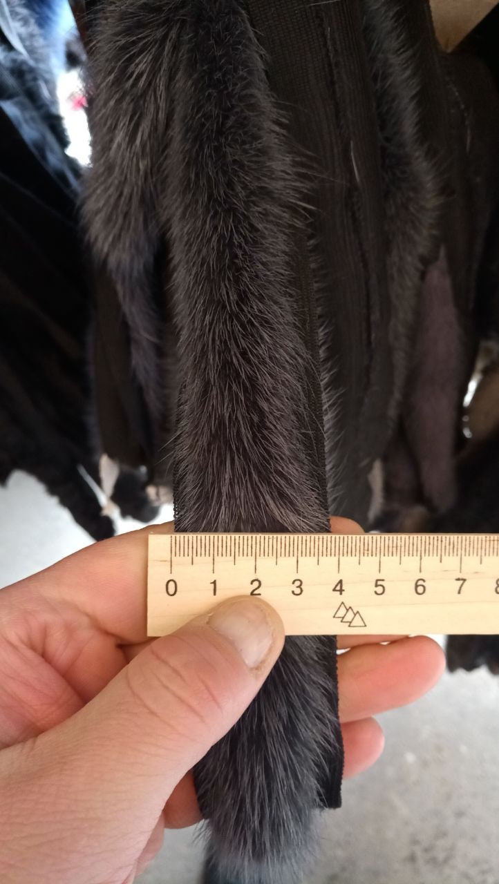 BY ORDER, Real Mink Fur Trimming, Supply for Sewing, Mink Fur Stripes, Mink Fur Trim, Furry Strips, Mink Fur, Fur Edging Trim for Garment