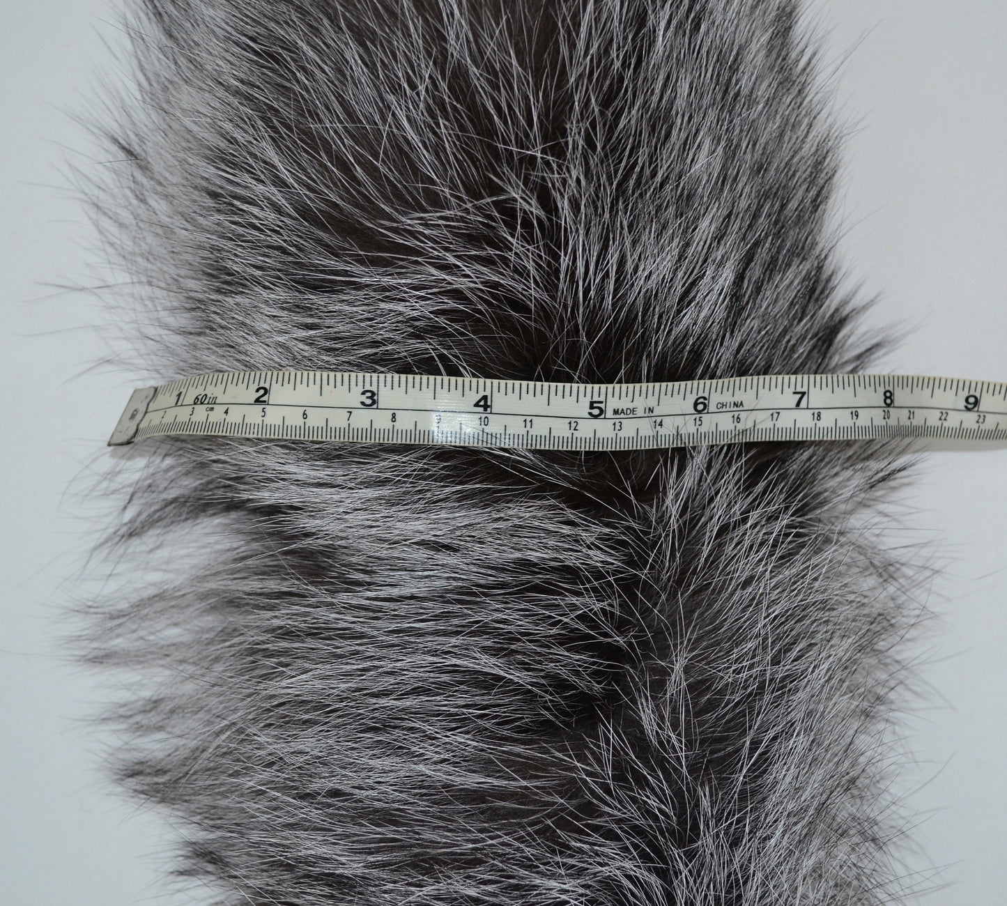 BY ORDER From Pieces! XL Large Full Finnish Silver Fox Fur Collar, Fur Trim for Hoodie, Fox Fur Collar, Fur Scarf, Fur Ruff, Gray Fur