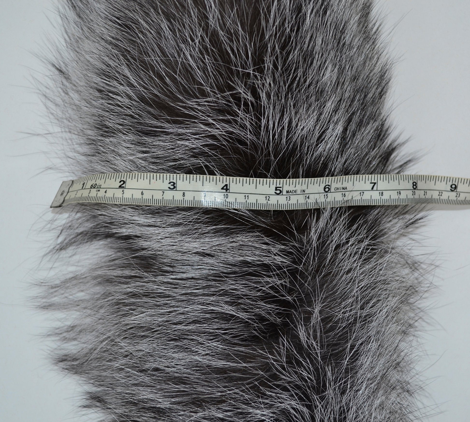 BY ORDER From Pieces! XL Large Full Finnish Silver Fox Fur Collar, Fur Trim for Hoodie, Fox Fur Collar, Fur Scarf, Fur Ruff, Gray Fur