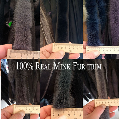 Multiple Colors Real Mink Fur Trim – genuine mink fur – image 1