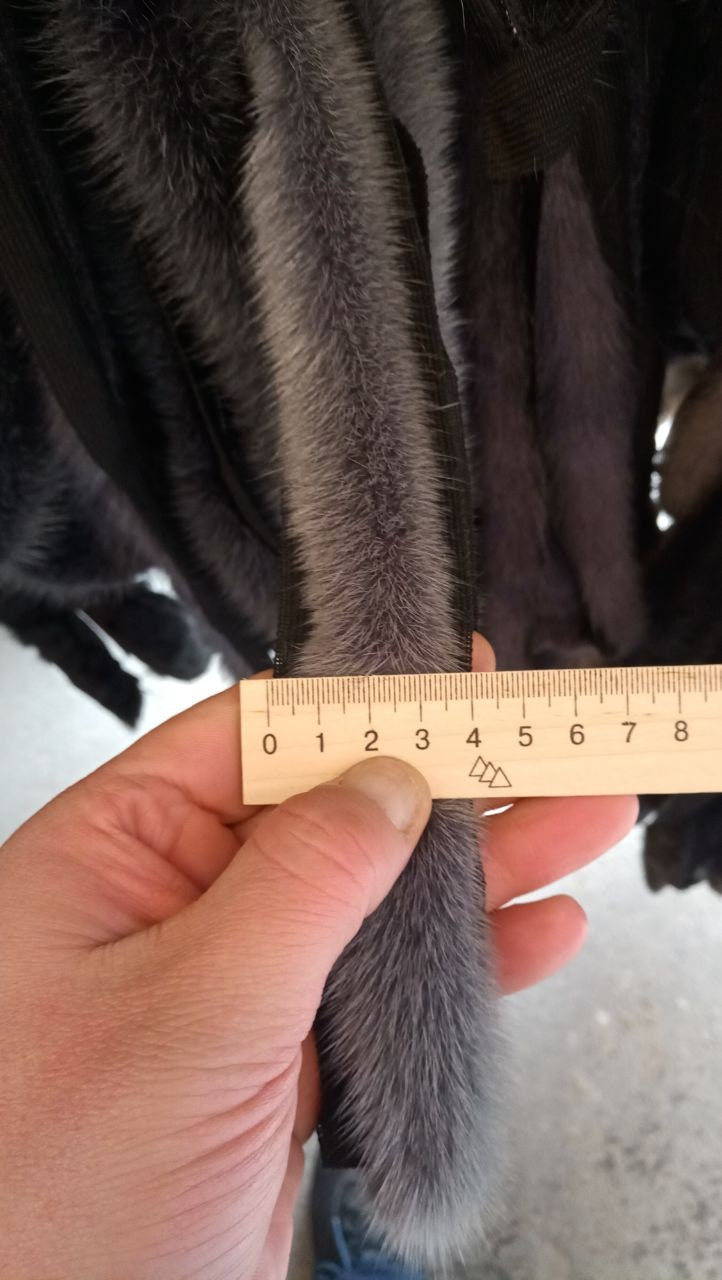 BY ORDER, Real Mink Fur Trimming, Supply for Sewing, Mink Fur Stripes, Mink Fur Trim, Furry Strips, Mink Fur, Fur Edging Trim for Garment