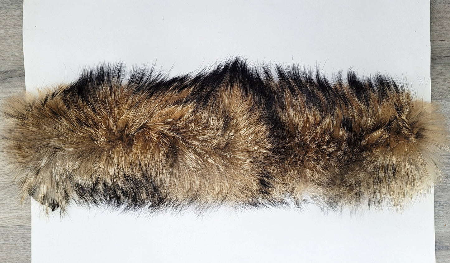 BY ORDER XXL Extra Large Finnish Raccoon Fur Collar, Fur Trim Hoodie, Raccoon Fur Collar, Fur Scarf, Fur Ruff, Raccoon Fur Hood, Super Large