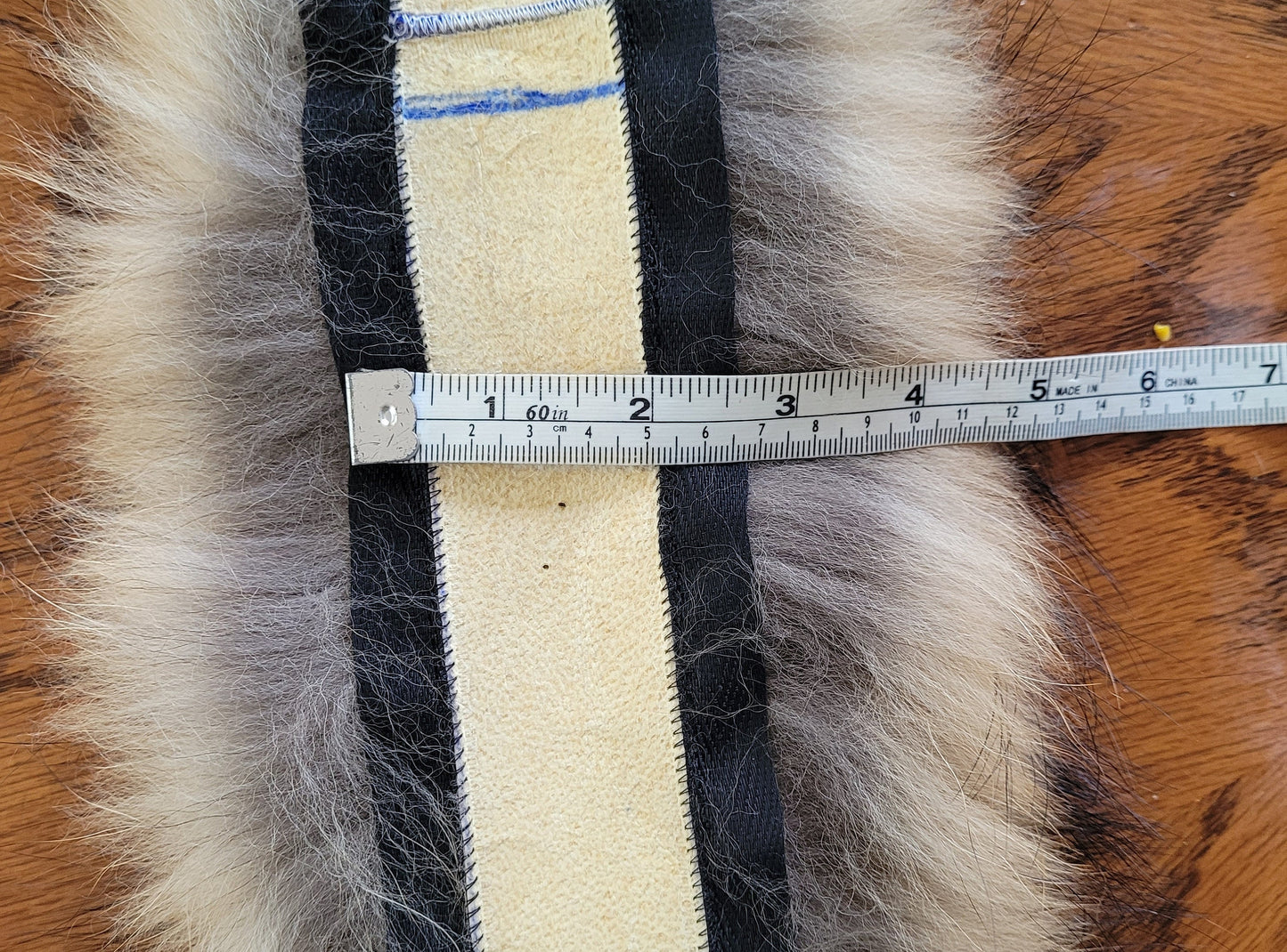 BY ORDER 60X4 cm Real Raccoon Fur Collar, Fur Trim for Hoodies, Raccoon Fur Collar, Fur Scarf, Fur Ruff, Raccoon Fur Hood, Raccoon