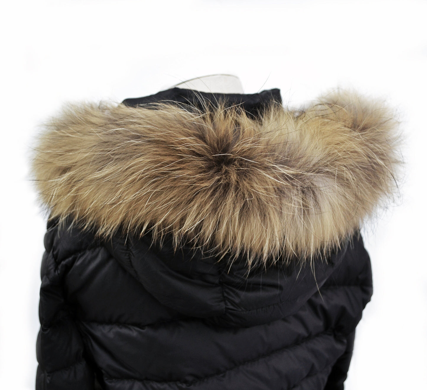 BY ORDER 60x2 cm Real Raccoon Fur Collar, Fur Trim for Hoodies, Raccoon Fur Collar, Fur Scarf, Fur Ruff, Raccoon Fur Hood, Raccoon Fur