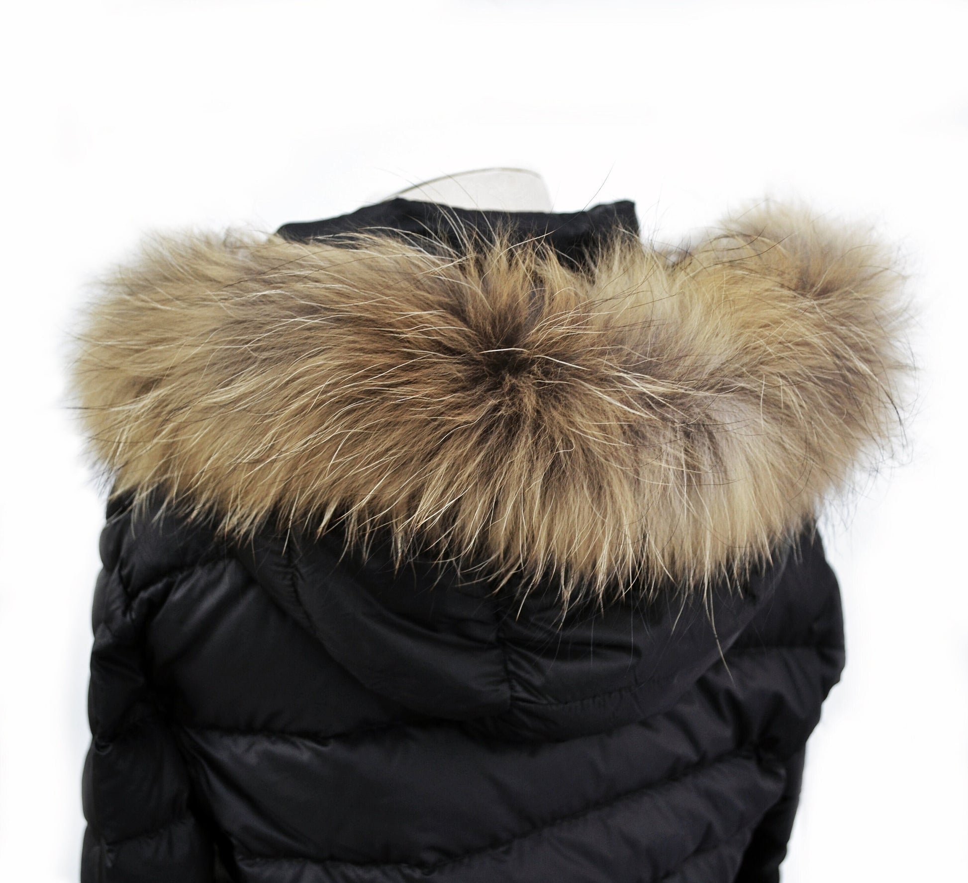 BY ORDER 60x2 cm Real Raccoon Fur Collar, Fur Trim for Hoodies, Raccoon Fur Collar, Fur Scarf, Fur Ruff, Raccoon Fur Hood, Raccoon Fur