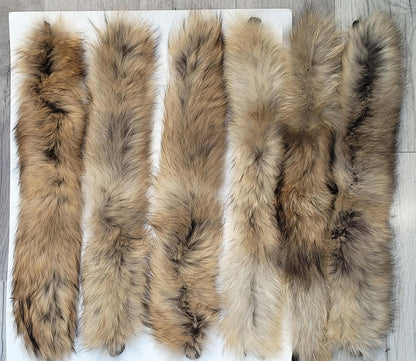 Natural Raccoon Fur Hood Trim – Genuine Finnish Raccoon Pelt