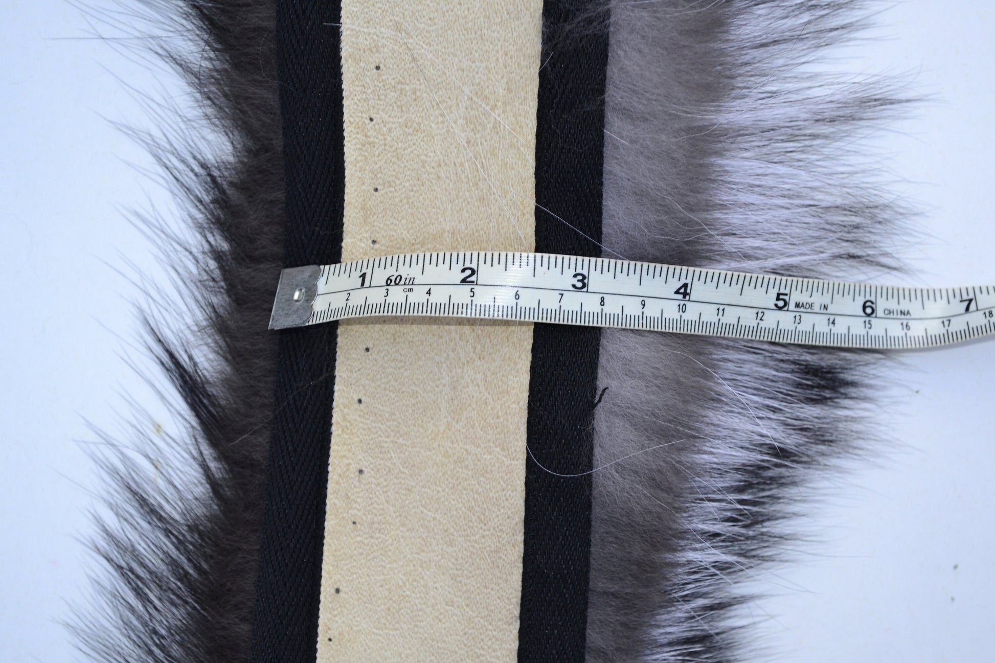 BY ORDER, XL Real Silver Fox Fur Trim Hood, Large Fur collar trim, Fox Fur Collar, Fur Scarf, Fur Ruff, Fox Fur Hood, Fox Fur, Stripes