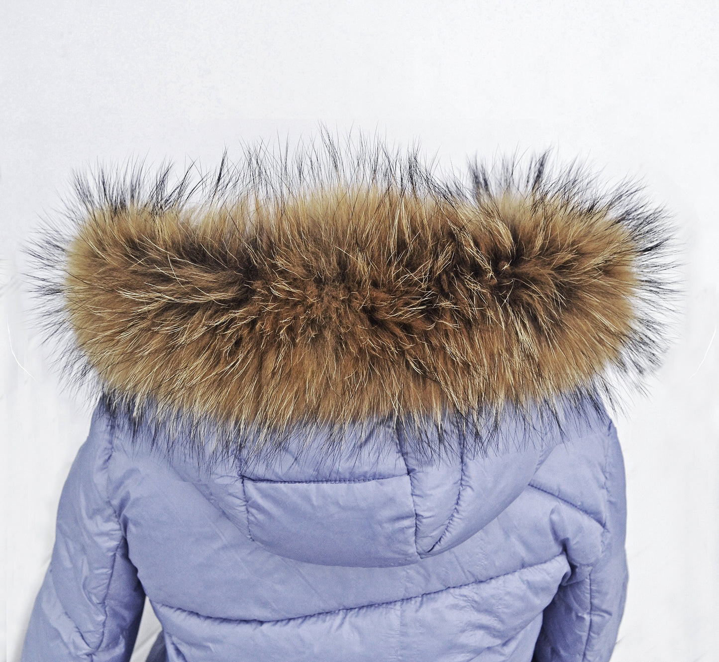 BY ORDER 60X4 cm Real Raccoon Fur Collar, Fur Trim for Hoodies, Raccoon Fur Collar, Fur Scarf, Fur Ruff, Raccoon Fur Hood, Raccoon