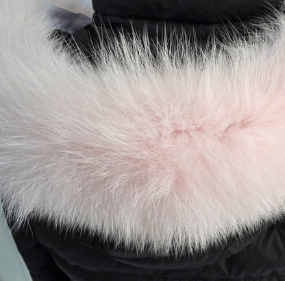 Pink Fur Trim for Jacket – genuine Arctic fox fur pieces – image 9
