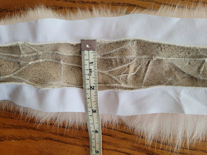 Pink Fur Trim for Jacket – genuine Arctic fox fur pieces – image 10
