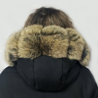 real fox fur hood trim made from fox tail fur – Cubes – view 8