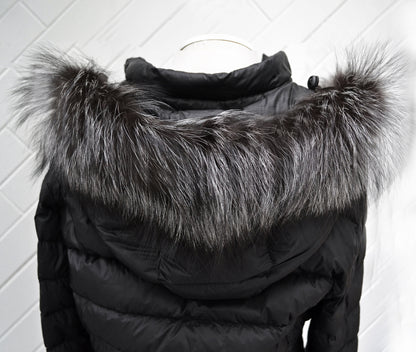 Gray Fur Trim for Coat – genuine Arctic fox pelt – image 4