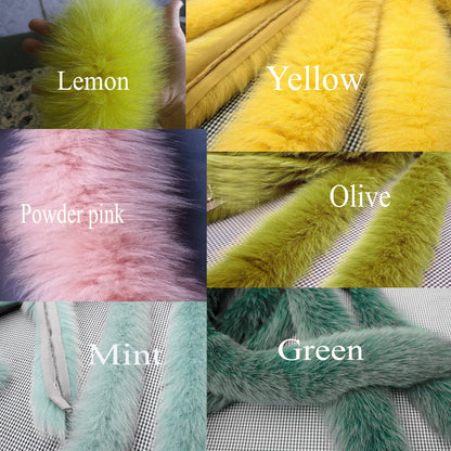 real fox fur hood trim made from fox tail fur – Single – view 9