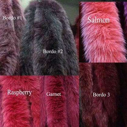 real fox fur hood trim made from fox tail fur – Single – view 7