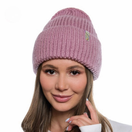 Knitted Hat for Women Girl Slouchy Cable Beanie Gift for Her Winter Wool Accessories Chunky Hat Fleece Lining Warm Teen Stretchable Cap