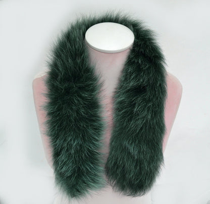 Multiple colors Fur Ruff single – genuine fox tail fur – image 4