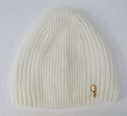 Angora Wool Beanie: Knitted Slouchy Winter Hat with Fleece Lining
