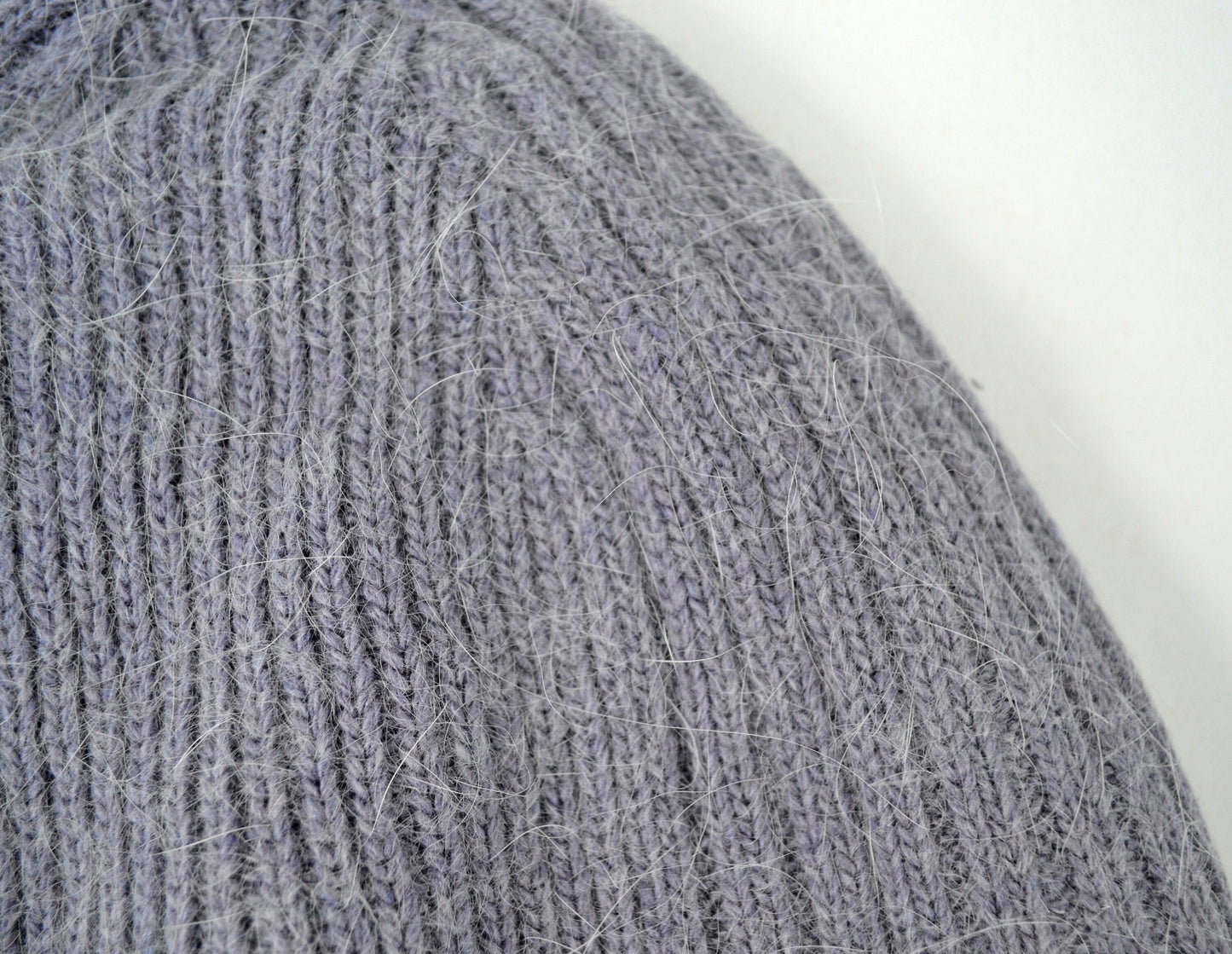 Angora Wool Beanie: Knitted Slouchy Winter Hat with Fleece Lining
