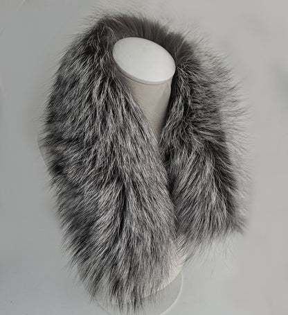 Gray Fur for Hood – genuine Arctic fox pelt – image 7