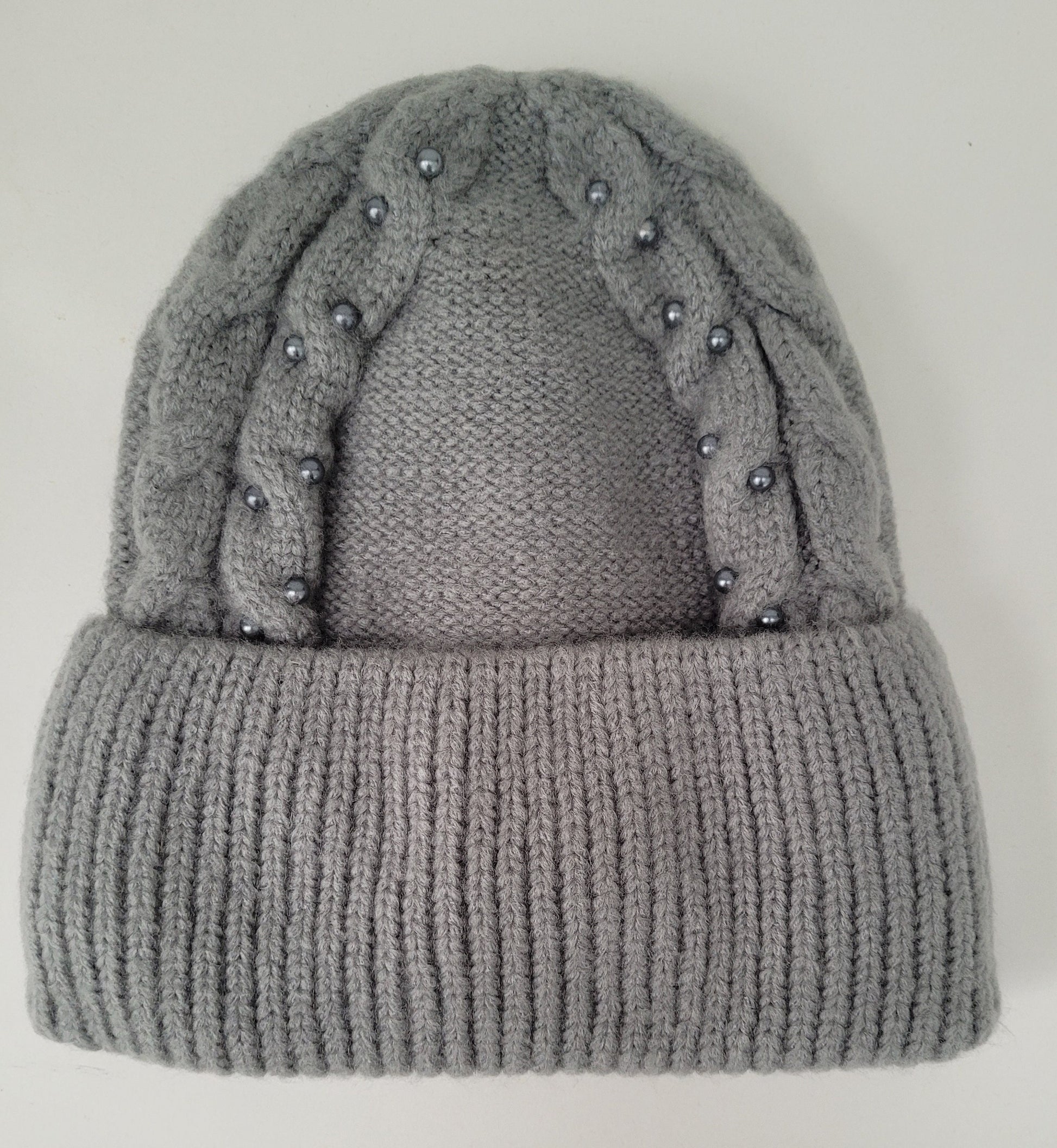 KNITTED SLOUCHY BEANIE Girl Slouchy Knitted Wool Winter Woman Braided Hat Gift for Her Wool Accessories Chunky Hat Fleece Lining Cap Warm